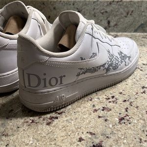 Custom Dior Nike Air Force 1s Mens/9 Womens/10